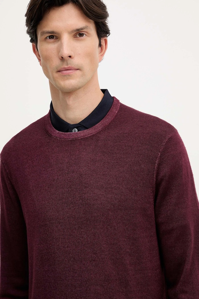 Vlnený sveter Michael Kors burgundské CF560HW7AP