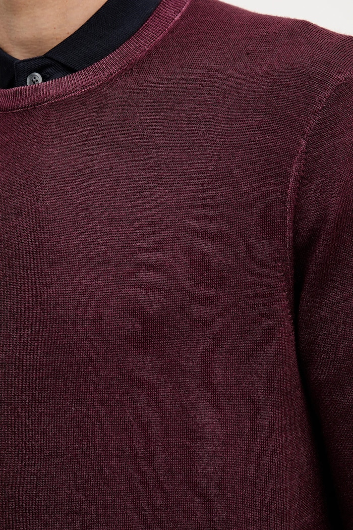 Vlnený sveter Michael Kors CF560HW7AP burgundské