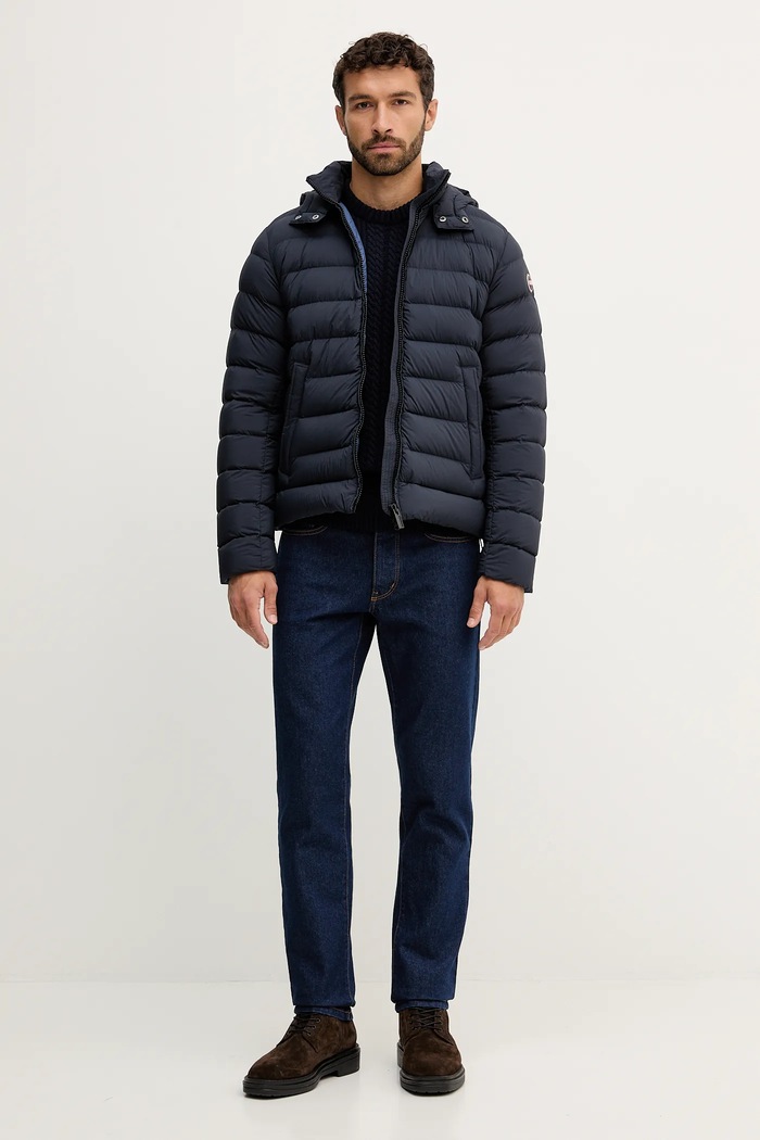 Vlněný svetr Barbour MKN1679 námořnická modř AW25