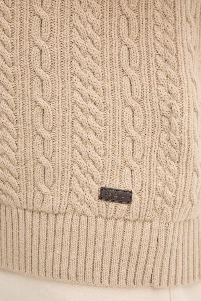 Vlněný svetr Barbour MKN1679 béžová