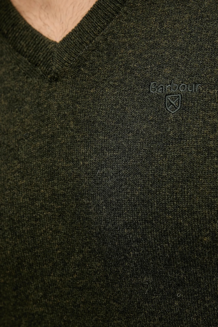 Шерстяной свитер Barbour Barbour зелёный MKN0341