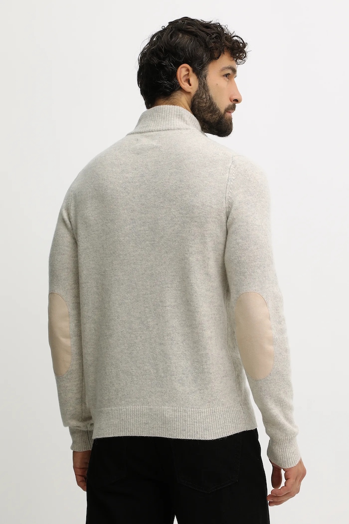 Odzież Barbour sweter wełniany MKN0585 beżowy