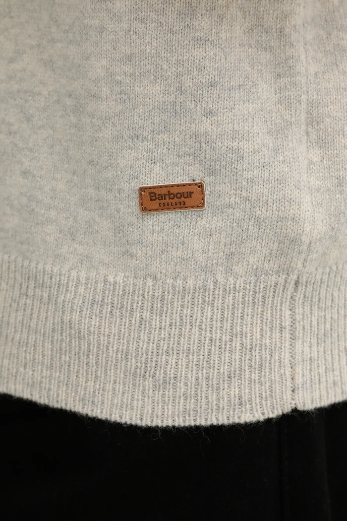 Barbour sweter wełniany MKN0585 beżowy