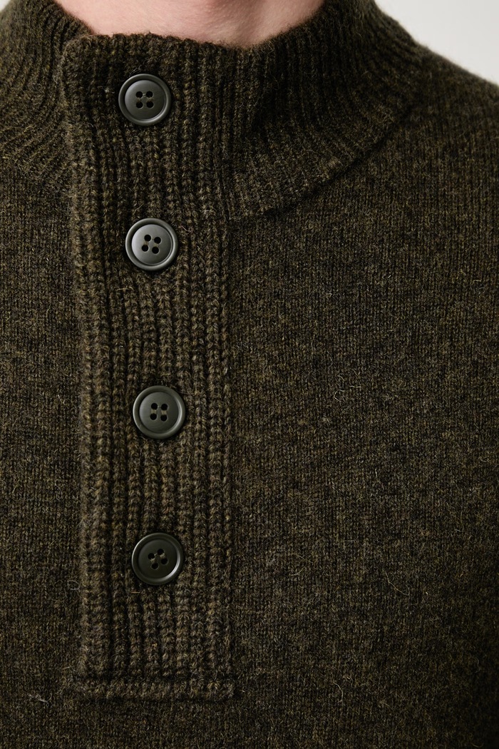 Barbour Półgolf męski wełniany MKN0585