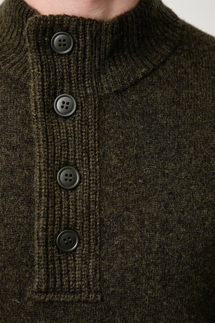 Barbour Półgolf męski wełniany MKN0585