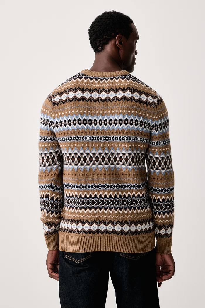 Odzież Barbour Sweter męski wełniany MKN1027 beżowy