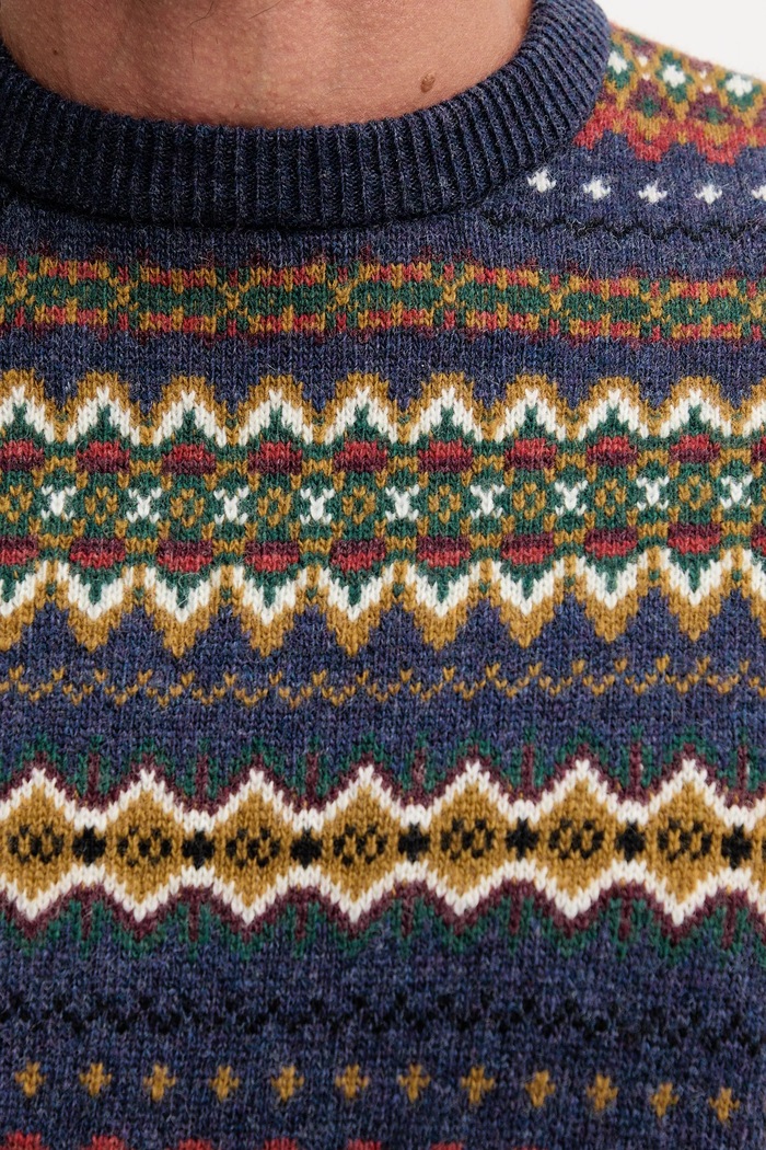 Maglione in lana Barbour multicolore MKN1027