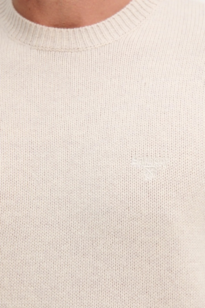 Barbour gyapjú pulóver MKN1666 bézs