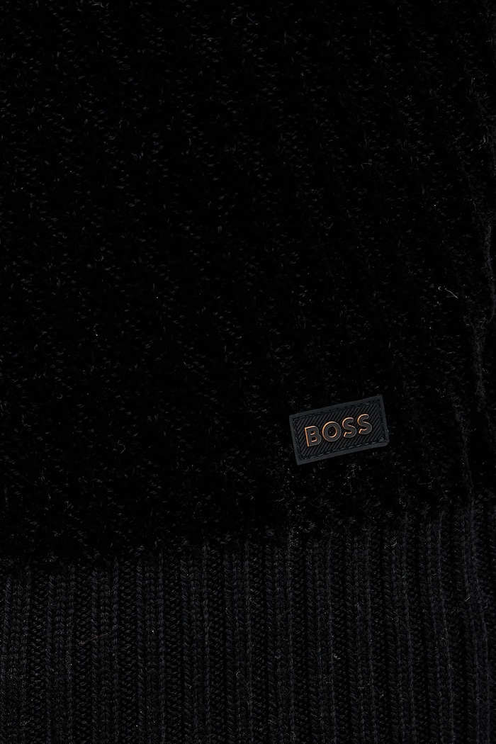 Светр із додаванням вовни BOSS Orange Atlapeco 50548666 чорний
