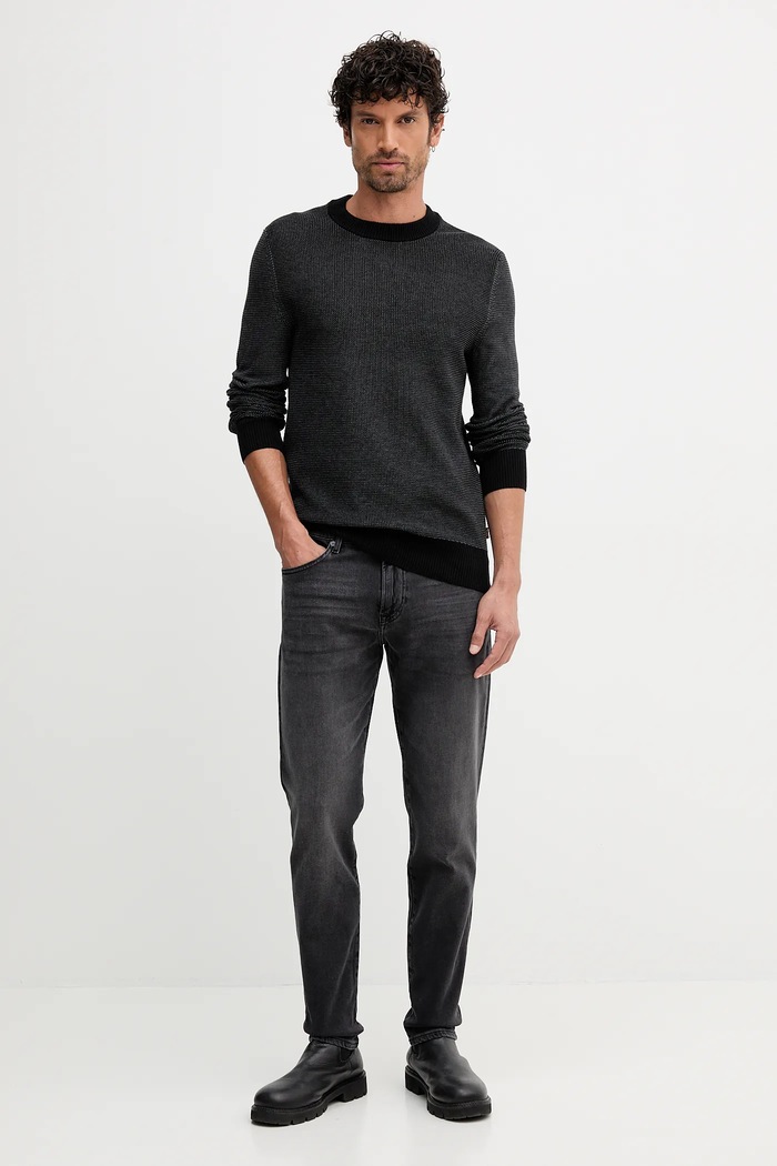 Светр BOSS Orange Klapok 50548673 чорний AW25