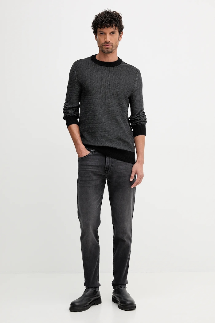Светр BOSS Orange Klapok 50548673 чорний AW25
