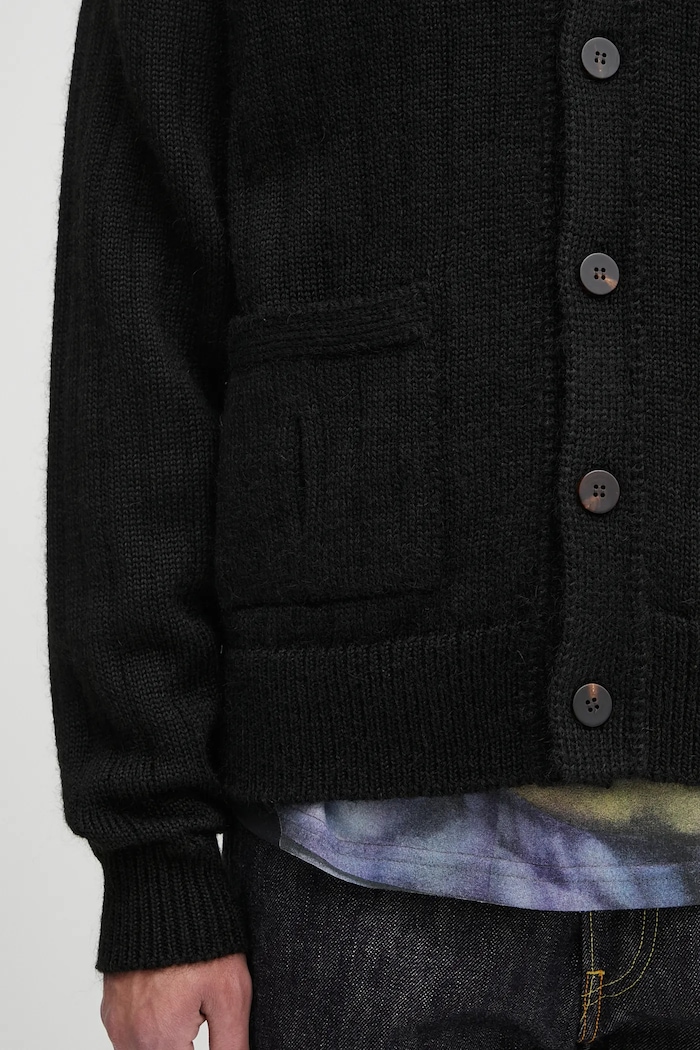 Visvim wool blend cardigan knit cardigan black 125105012001