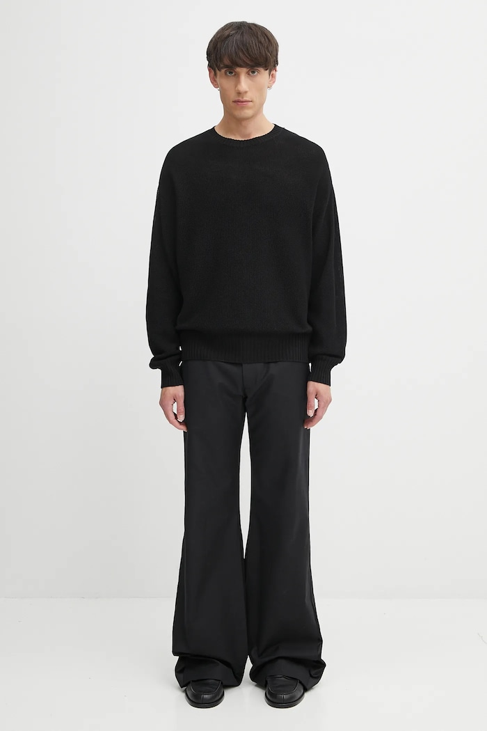 Pulover s vunom Visvim jumbo sb knit 125105012003 crna