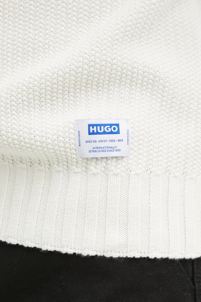 Sweter męski bawełniany Sonnee HUGO Blue beżowy 50551398