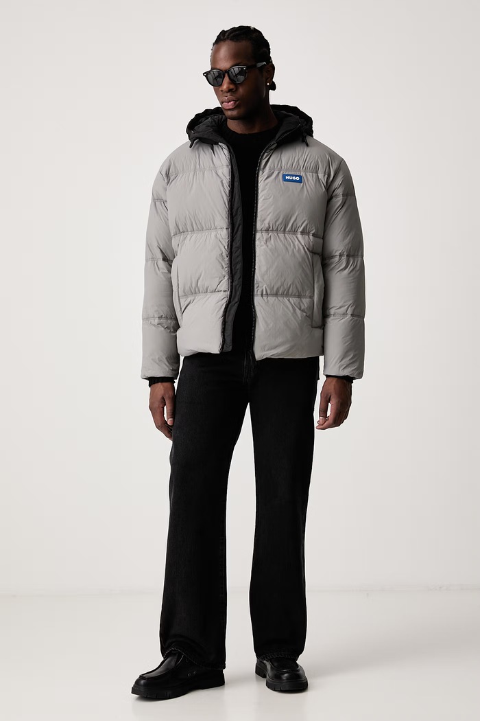 HUGO Blue Svetr pánský bavlněný Sonnee 50551398 černá AW25
