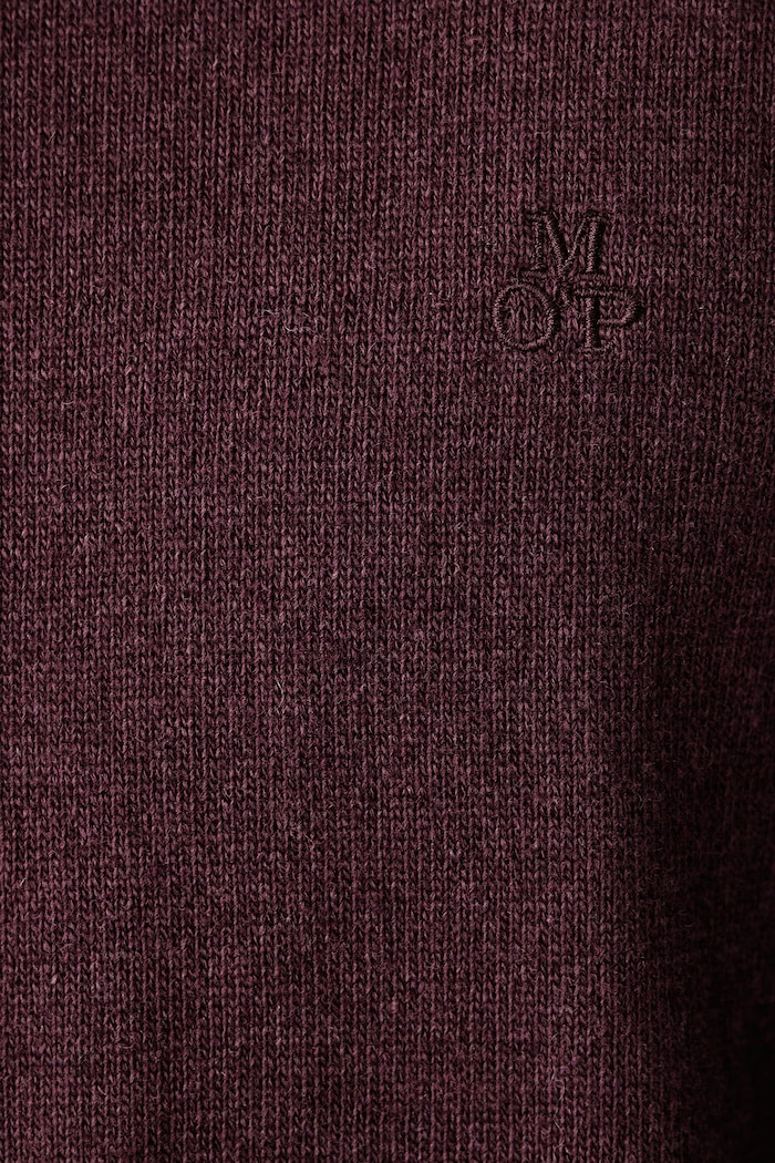 Sweter męski z dodatkiem wełny Marc O'Polo fioletowy 5000009032