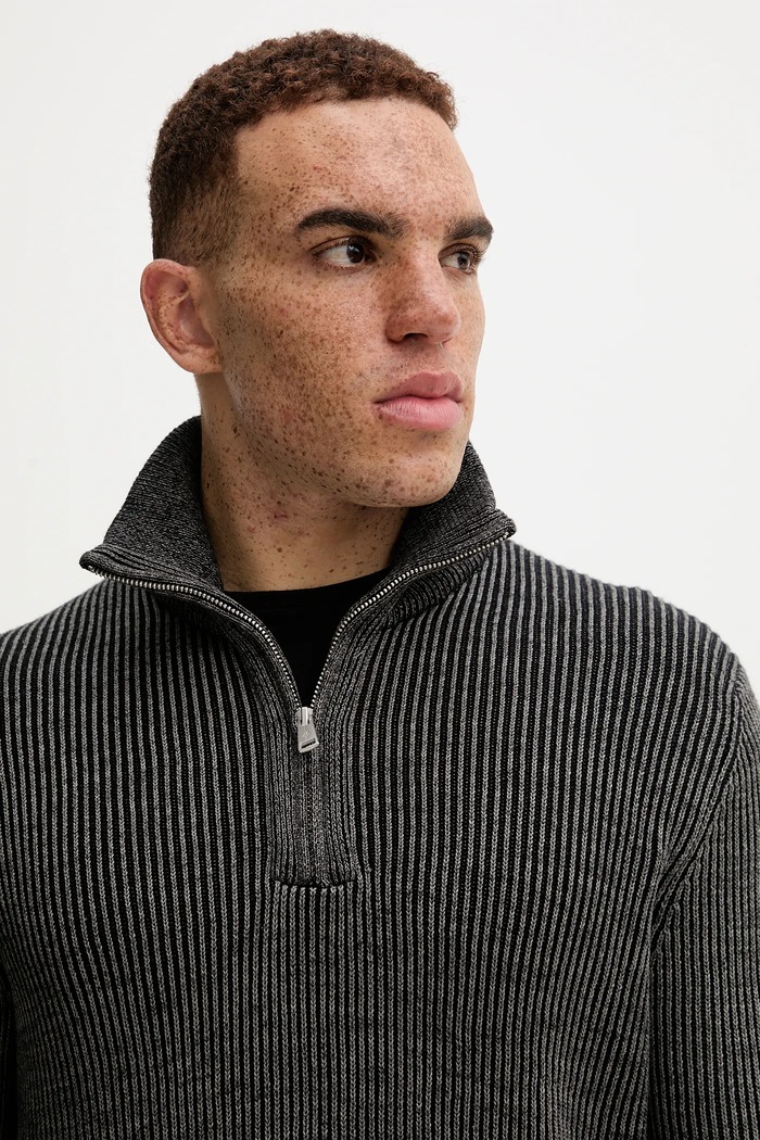 Marc O'Polo pulover din amestec de lână gri M29507960118