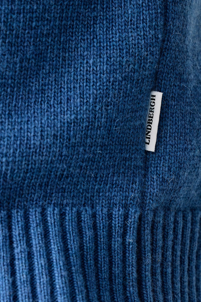 Sweter męski z wełną Lindbergh niebieski 30.800220