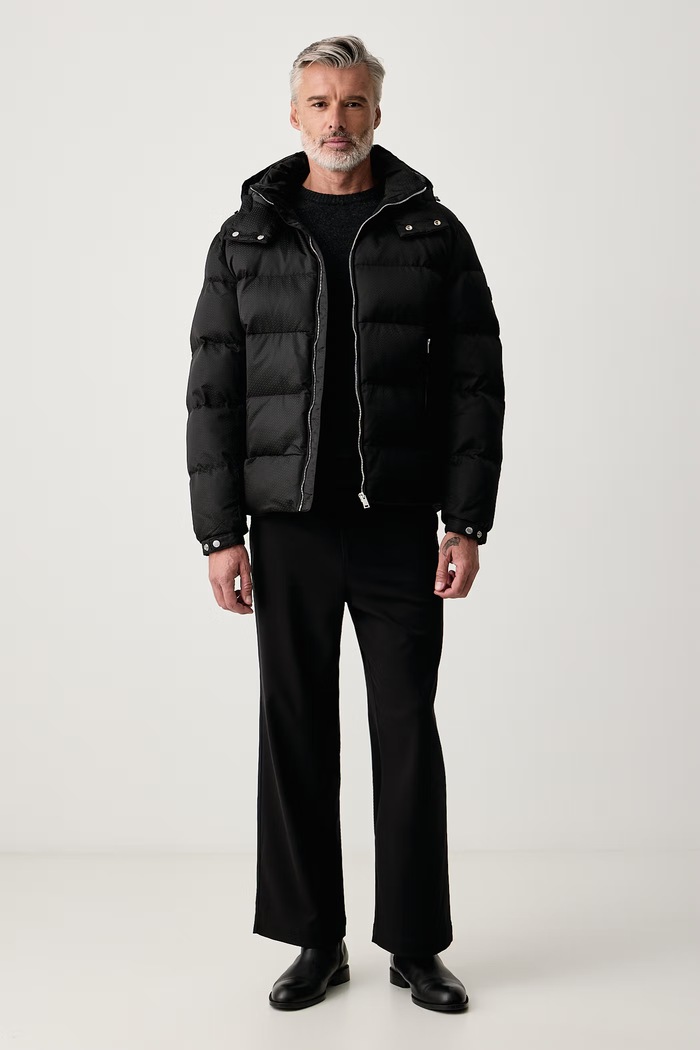 Lindbergh Sweter męski z wełną 30.800220 czarny AW26