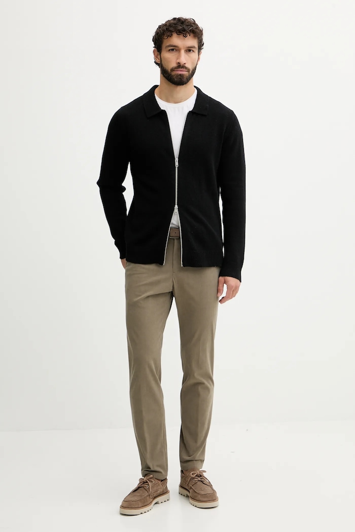 Lindbergh Cardigan din amestec de lână 30.800229 negru AW26