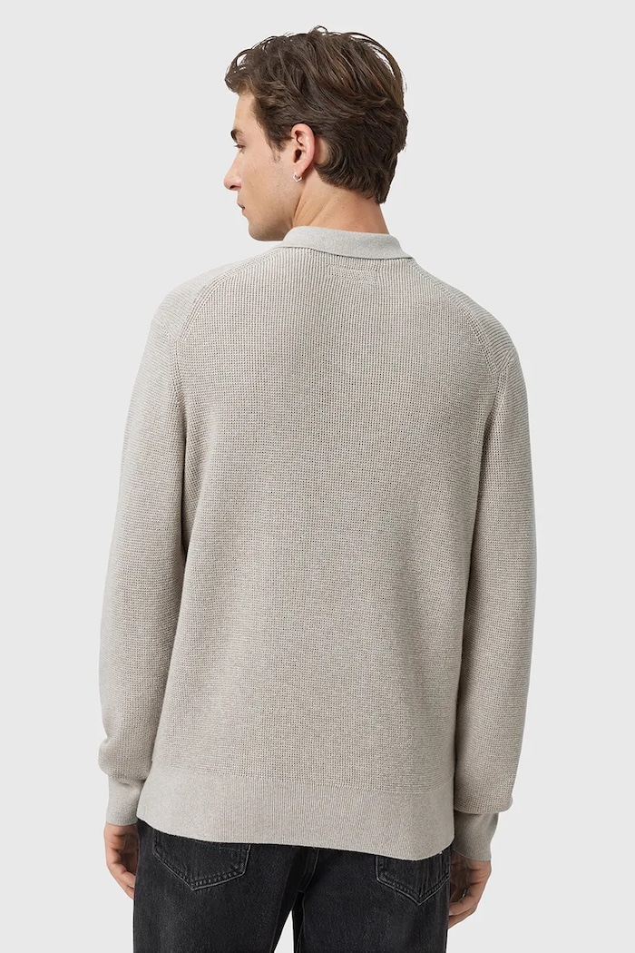 AllSaints maglione con lana ASPEN grigio M095KB