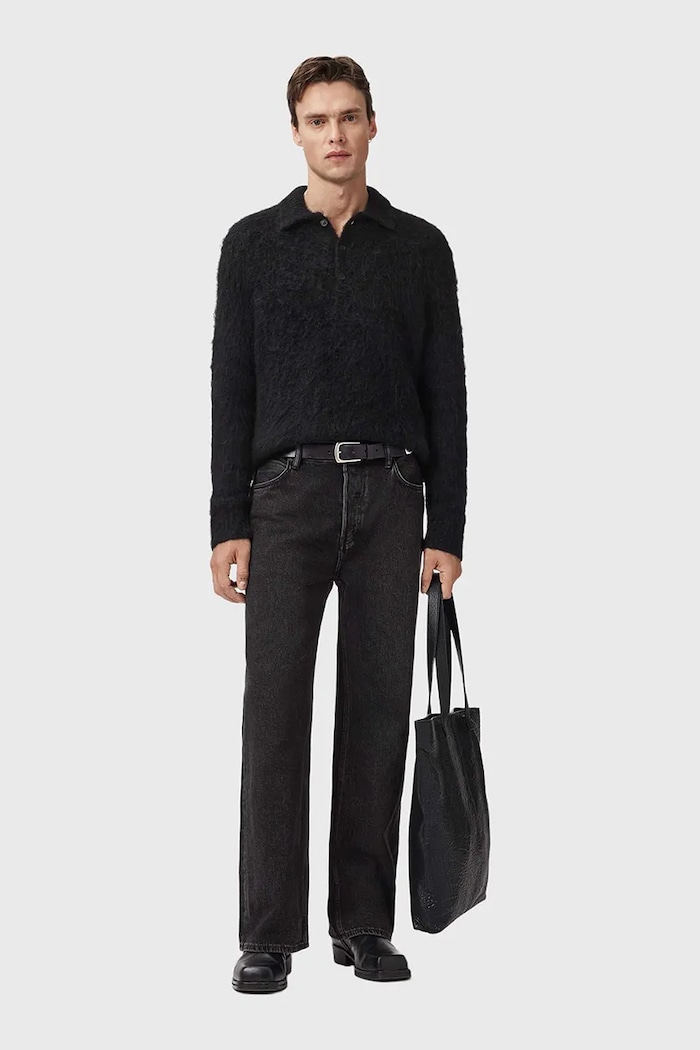 AllSaints maglione con lana SONNY M014KC nero