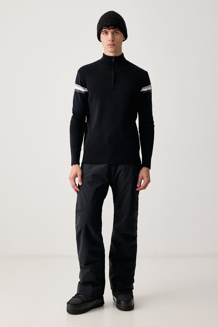 Fusalp Sweter męski z wełną Wengen IV A2126 granatowy AW25