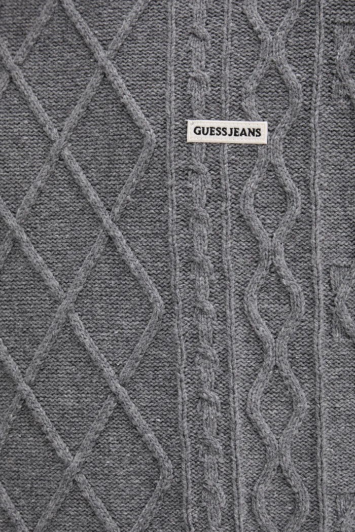 Guess Jeans sweter z dodatkiem wełny M5BR04.Z0561 szary