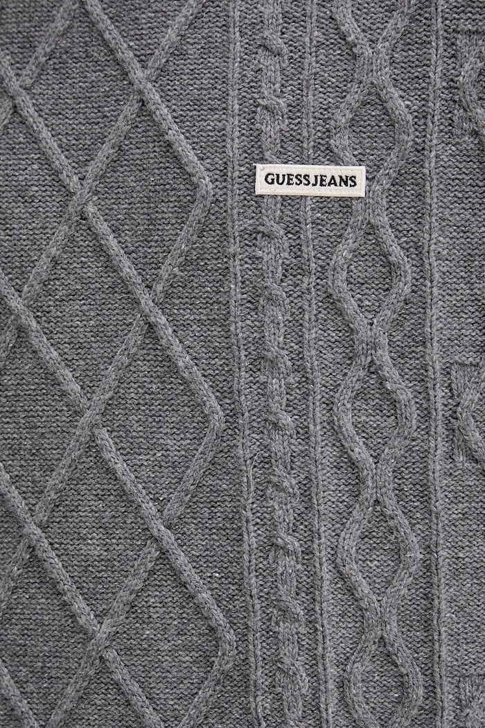 Guess Jeans sweter z dodatkiem wełny M5BR04.Z0561 szary