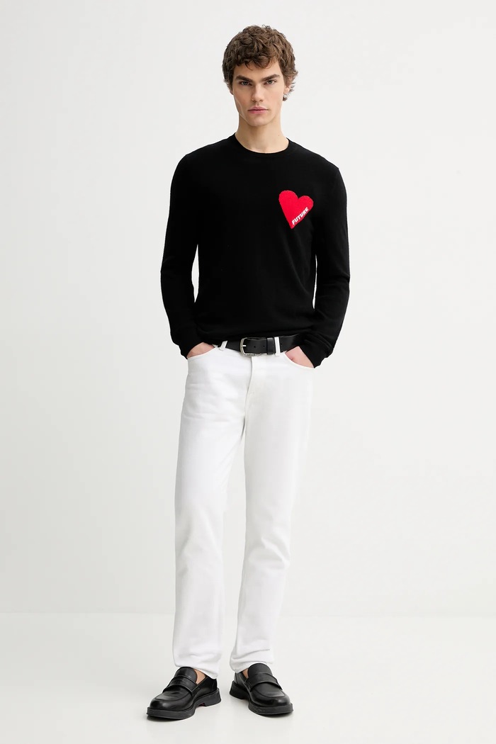FROM FUTURE pulover de cașmir MPR01083 negru AW25