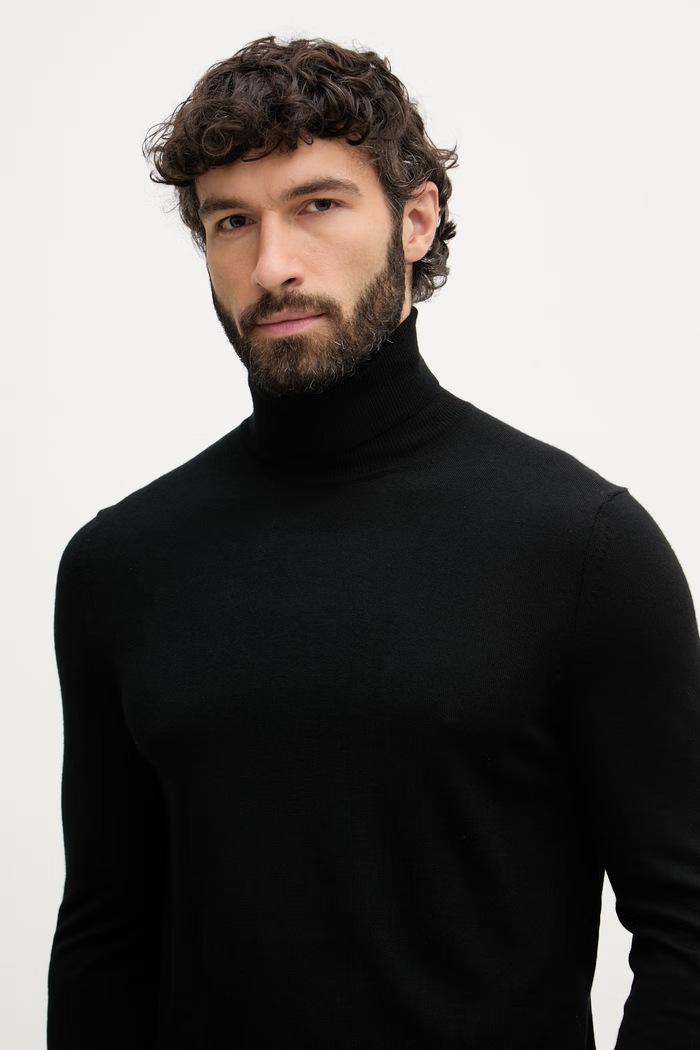 BOGNER ζιβάγκο ανδρικό μάλλινο GORDON μαύρο 88629785