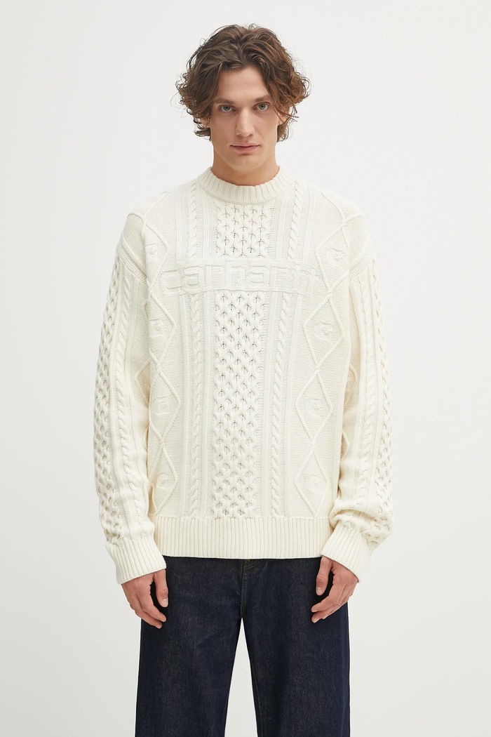 Carhartt WIP jumper Shawn Sweater fine-knit beige I035418.05XX