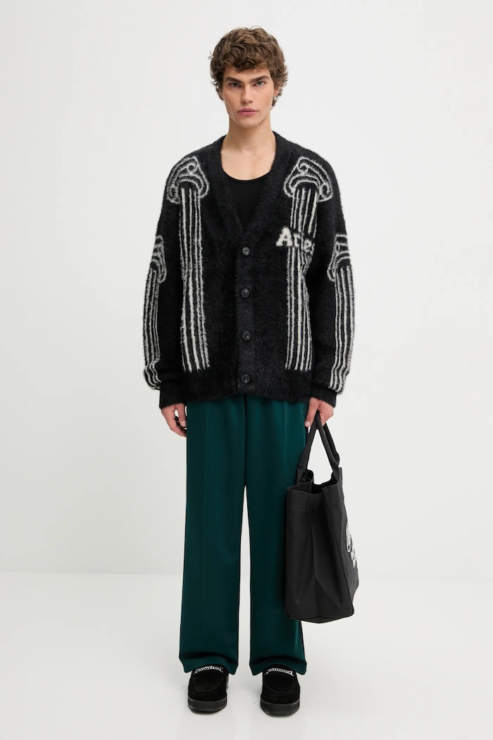 Aries cardigan Oversized Chenille Column AR2004004 black