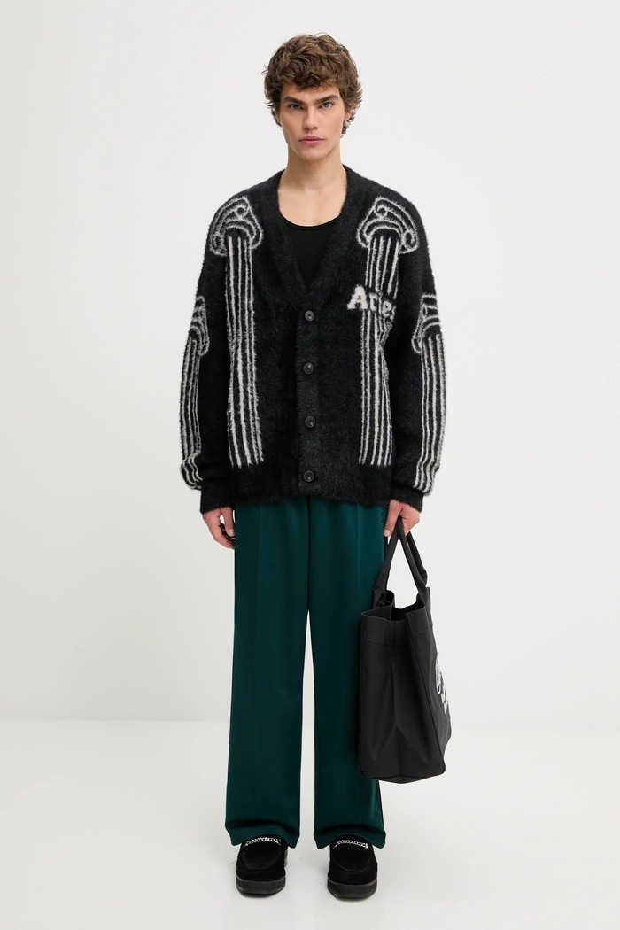 Aries cardigan Oversized Chenille Column AR2004004 black