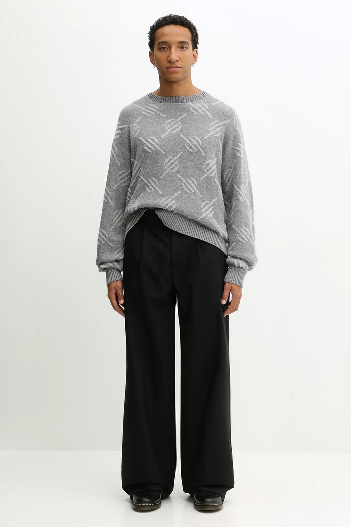 Daily Paper pulóver Tevin Monogram Knit 2521120 szürke