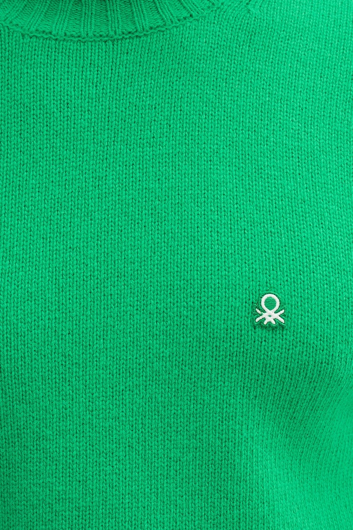United Colors of Benetton pulóver gyapjúkeverékből 1444U10AZ zöld