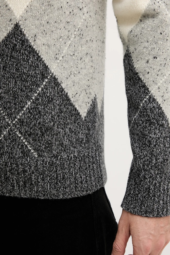 United Colors of Benetton sweter z dodatkiem wełny 1NGVK10B2 beżowy