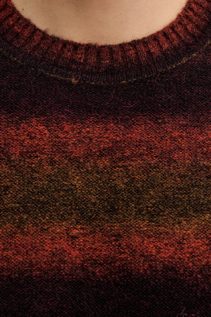 United Colors of Benetton sweter z dodatkiem wełny 1HNNK10AT bordowy
