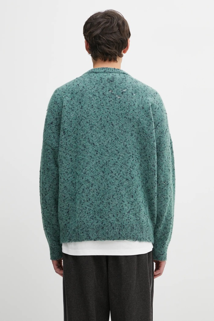 Clothing 032C cardigan with wool blend 'Selfie' F25.URK.1612.450 turquoise