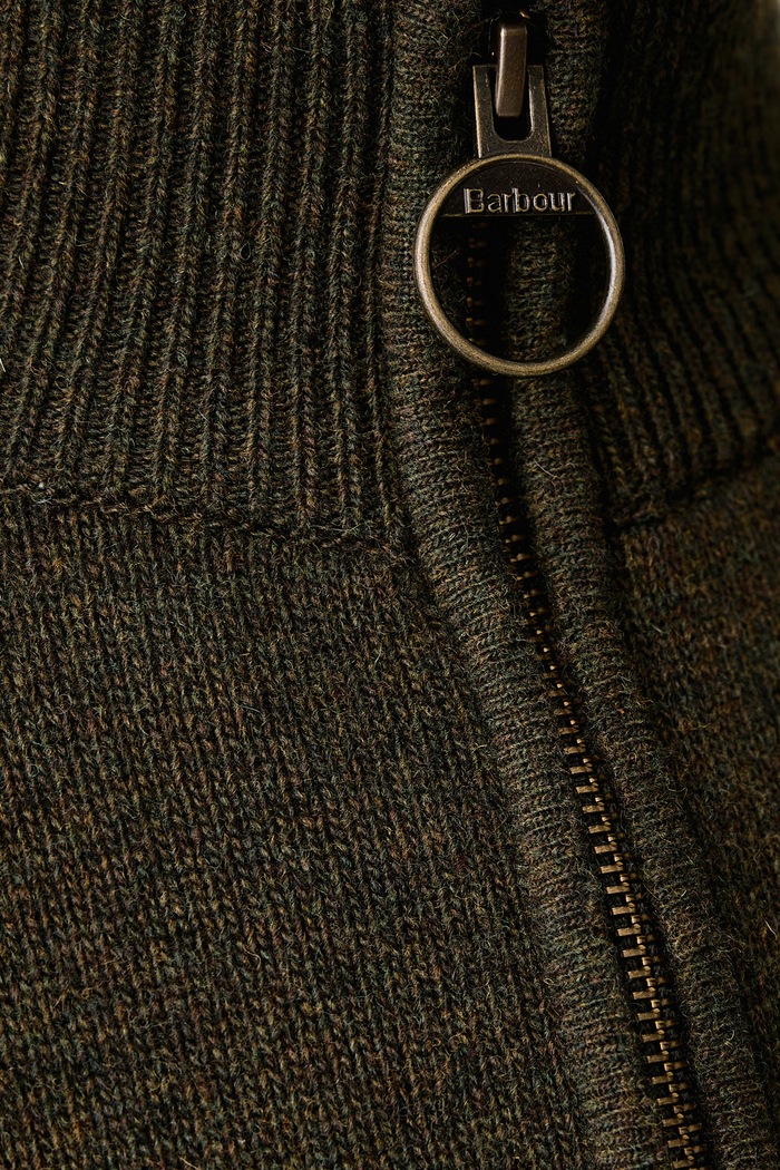 Sweter męski wełniany Barbour zielony MKN0837