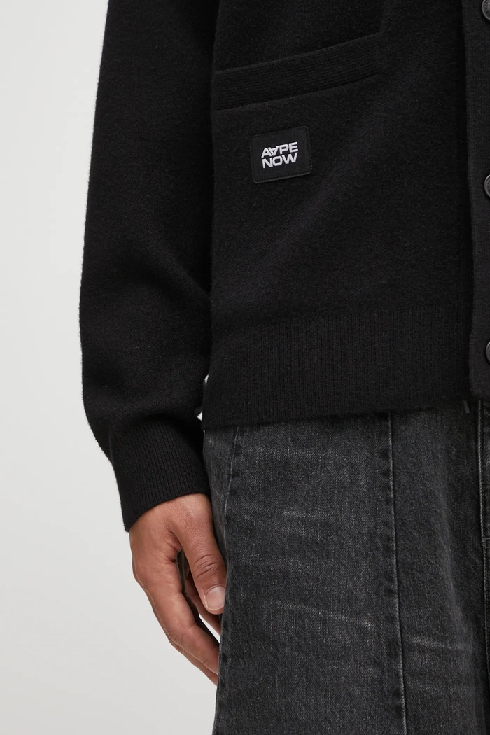 Джемпер AAPE Now чорний AAPKNMC356XXP
