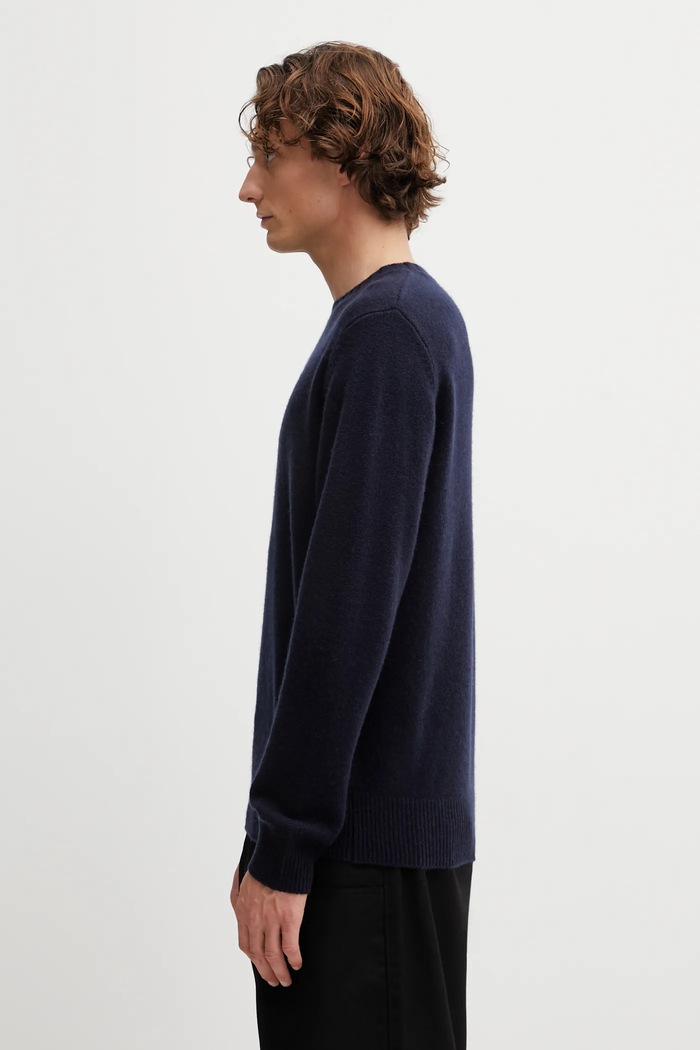 Vuneni pulover Sporty & Rich SRC Cashmere WS08362302BL106 mornarsko plava AW25