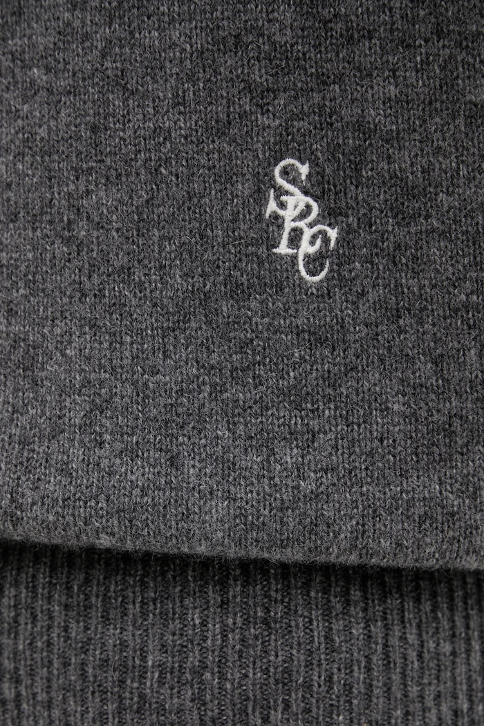 Vuneni pulover Sporty & Rich SRC Cashmere siva WS08362302GY04