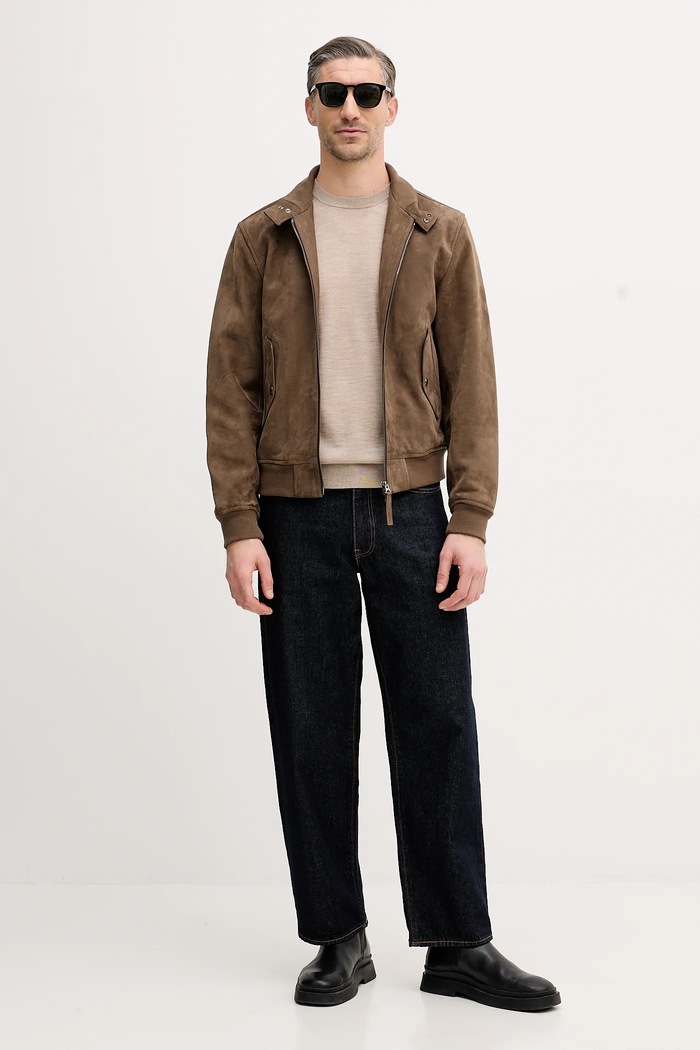 Vlnený sveter Eton 100013670 béžová AW25