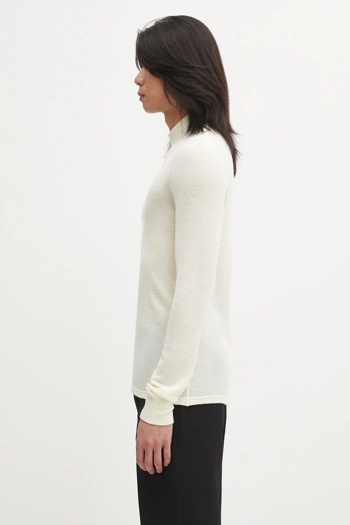 Visvim woolen jumper SOLAR WAFFLE SKIVVY 125205010006 beige AW25