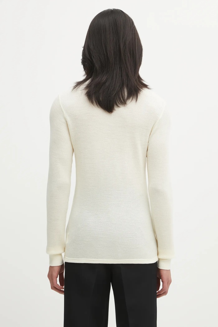 Clothing Visvim woolen jumper SOLAR WAFFLE SKIVVY 125205010006 beige