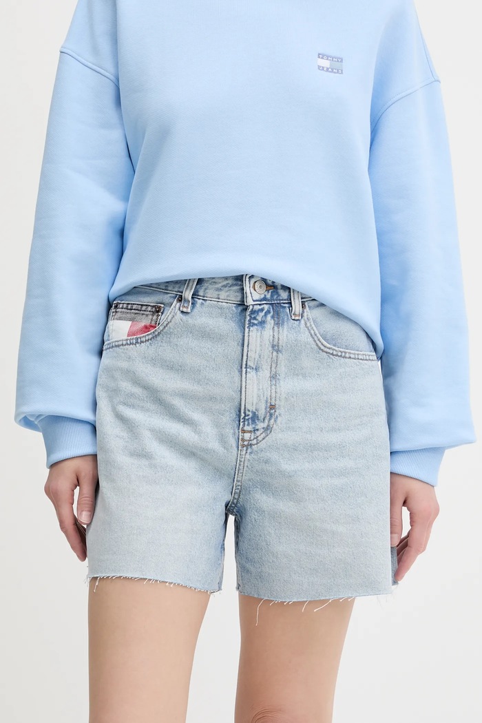 Τζιν σορτς Tommy Jeans τζιν μπλε DW0DW21413