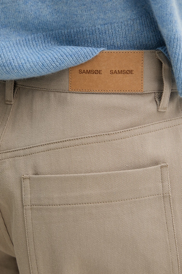 Samsoe Samsoe pantaloni scurți din bumbac SAHARP bej F25200114