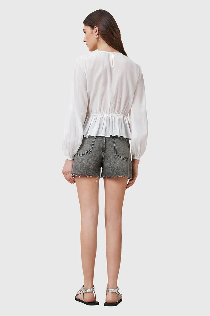 AllSaints szorty jeansowe TATE W076EC