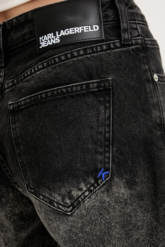 Karl Lagerfeld Jeans pantaloni scurți jeans gri A3W10131
